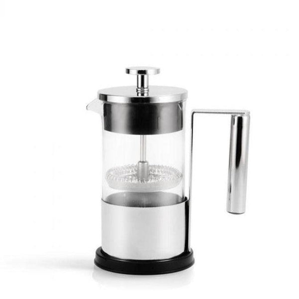 2 cups of coffee in a french press Yama Glass 2 Cup Coffee/Tea French Press